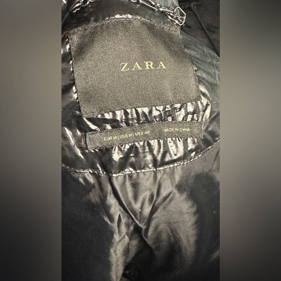 Zara black stylish puffy jacket - Picture 5 of 5